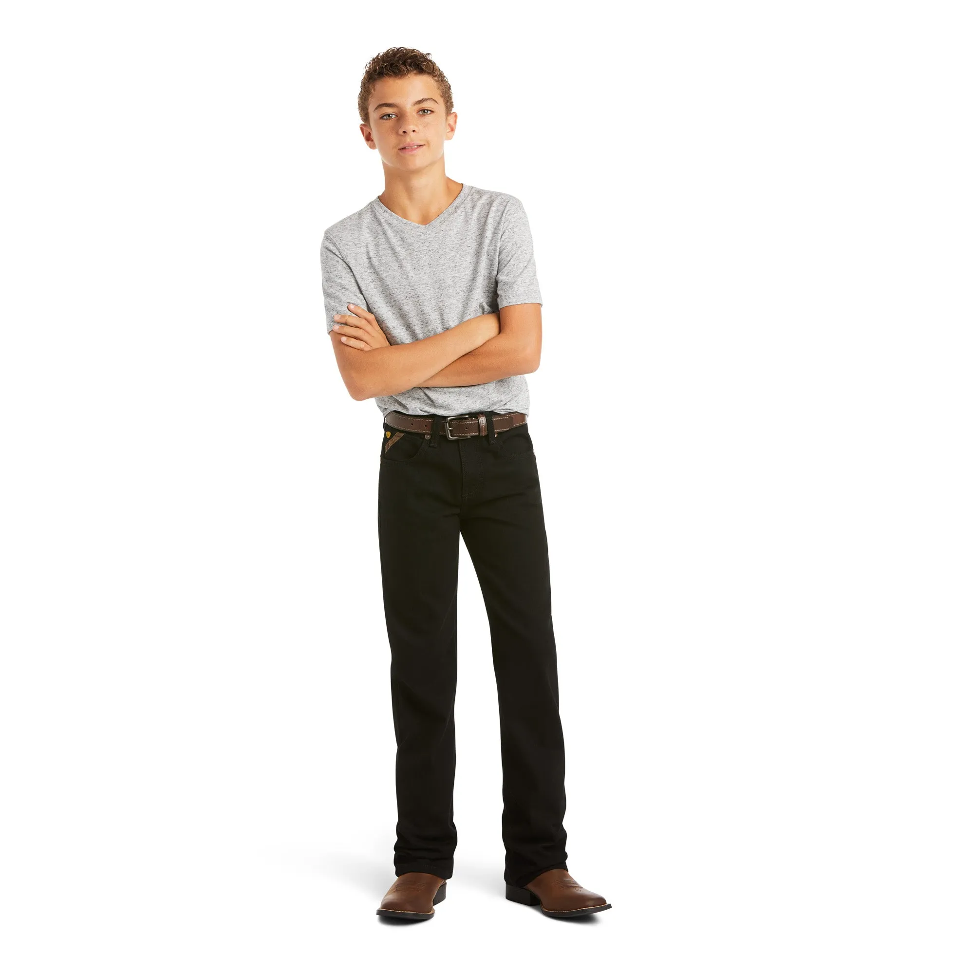 ARIAT BOYS B5 LEGACY STRAIGHT BLACK - 10036854