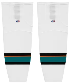 Athletic Knit (AK) HS2100-467 San Jose Barracuda White Mesh Ice Hockey Socks