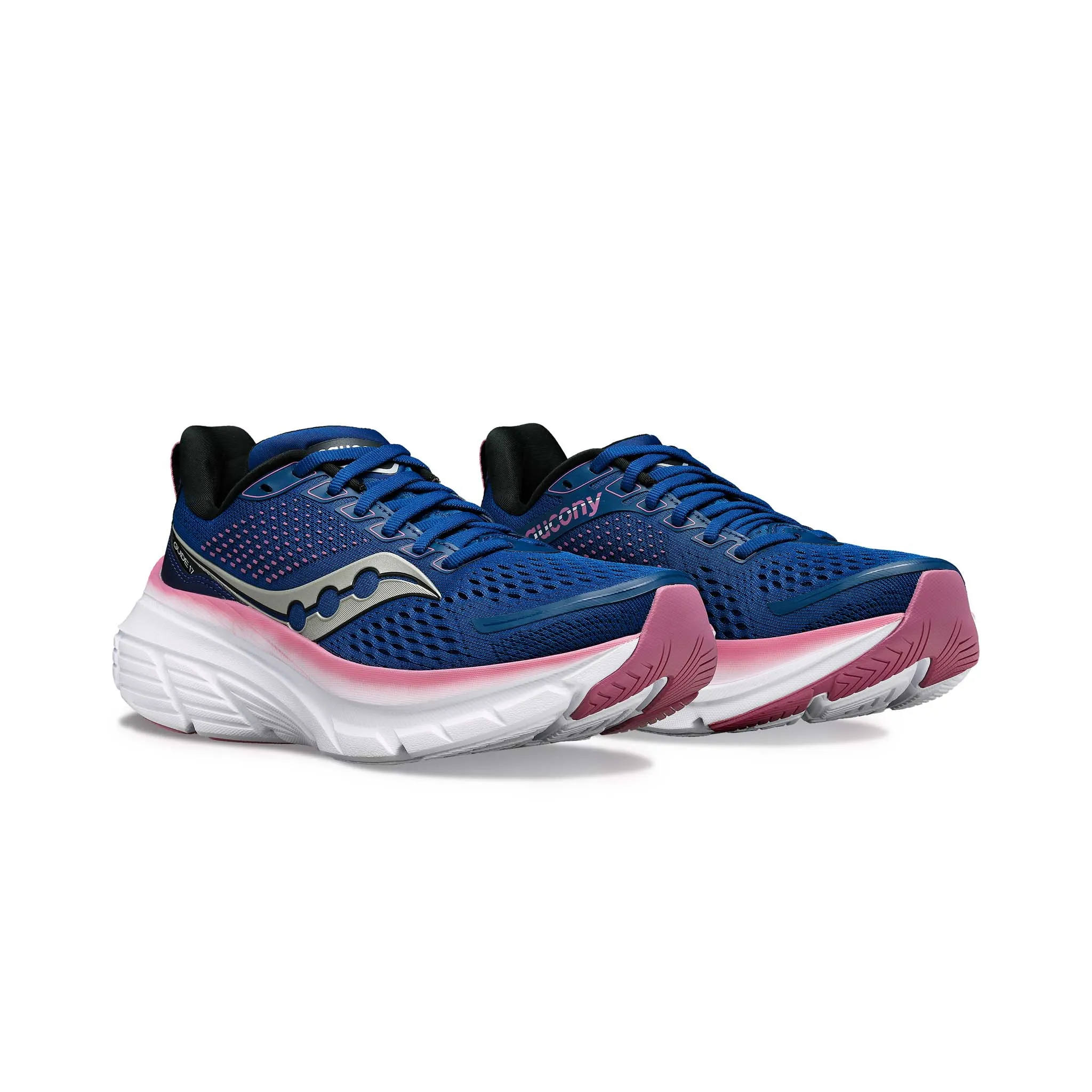 Saucony | Women's Guide 17 Running Shoes - Navy/Orchid