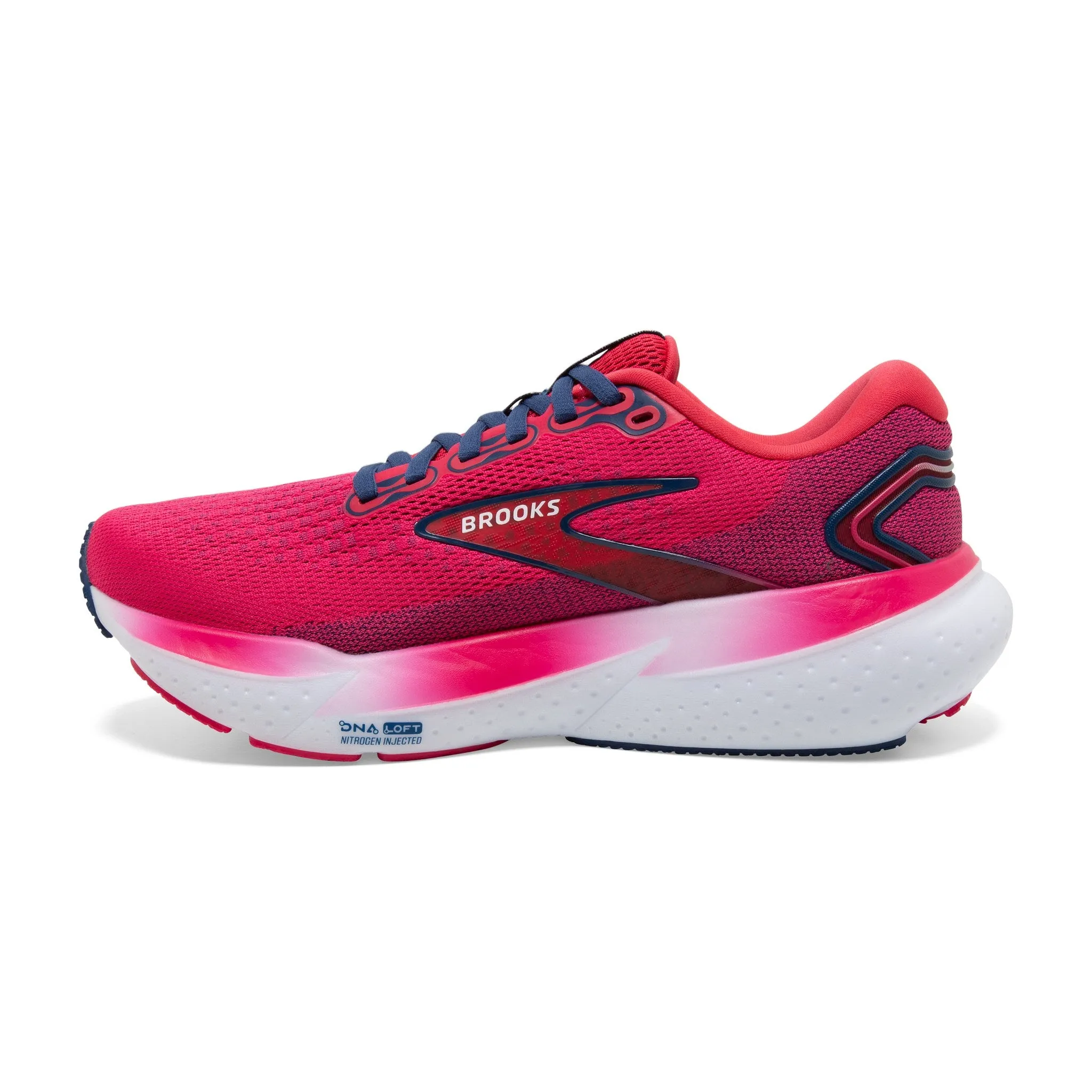 Women's Brooks Running Glycerin 21 Road Running Shoe in Raspberry/Estate Blue