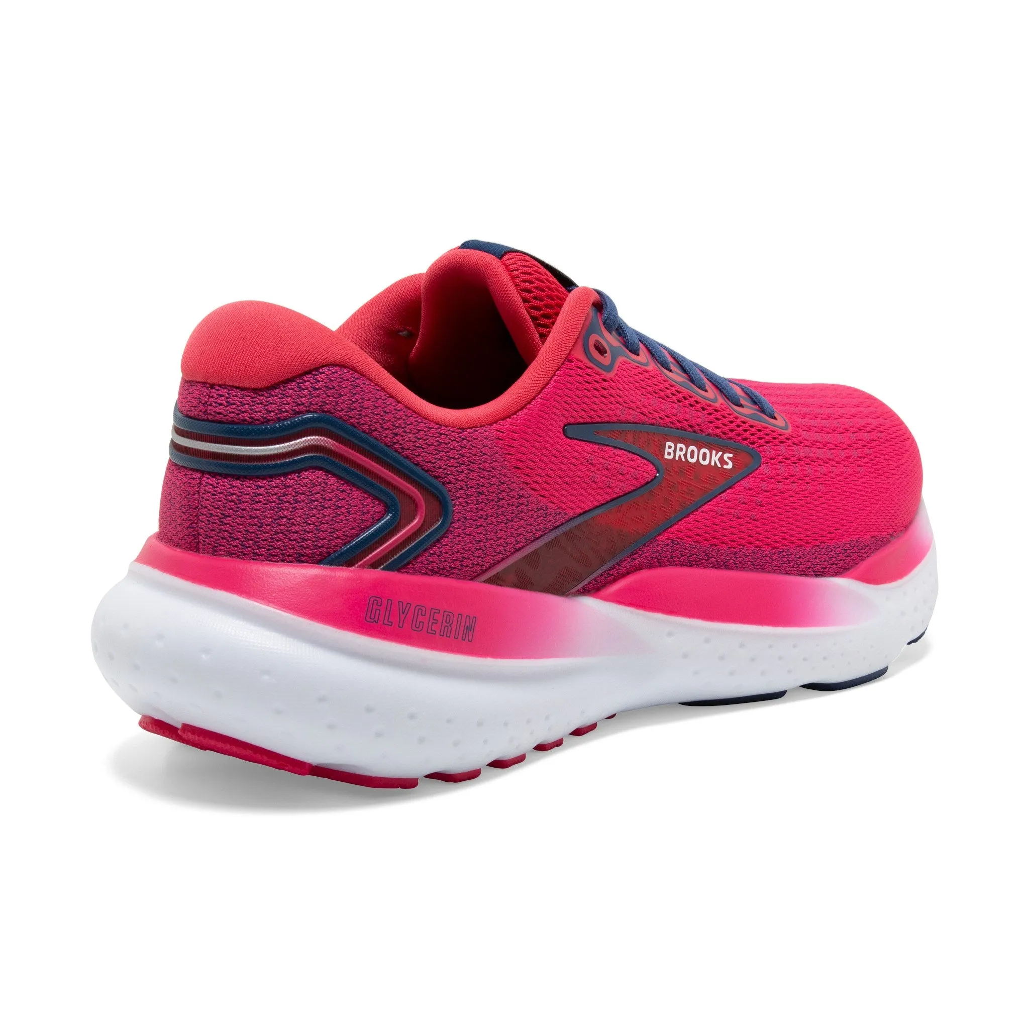 Women's Brooks Running Glycerin 21 Road Running Shoe in Raspberry/Estate Blue